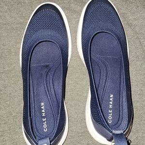 Cole Haan Women's Navy Blue Slip-On Sneakers